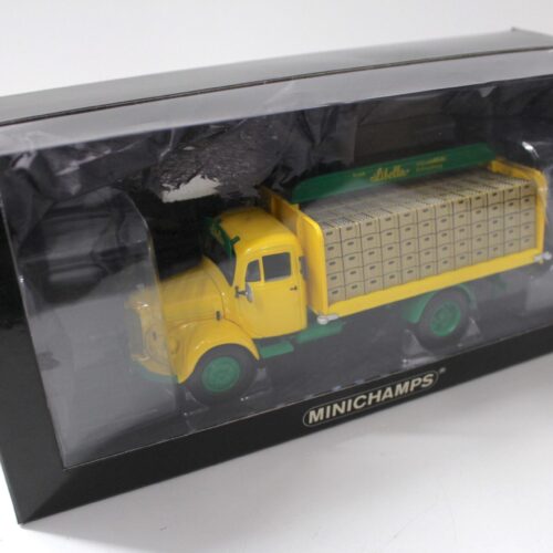 1:43 Minichamps Mercedes L3500 Beverage van LIBELLA yellow/ green - Image 3