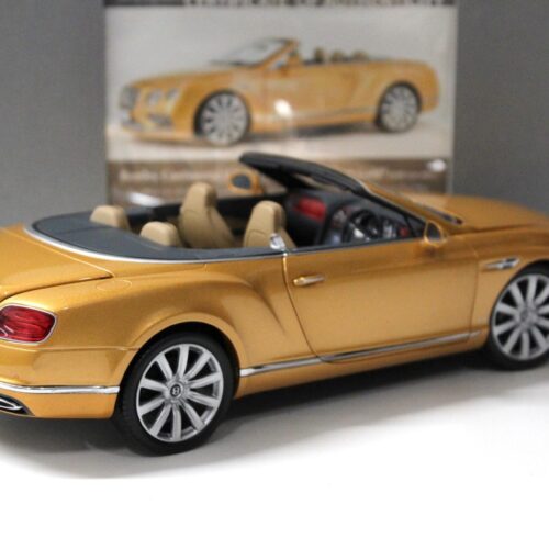1:18 Paragon Bentley Continental GT Convertible Sunburst Gold 2016