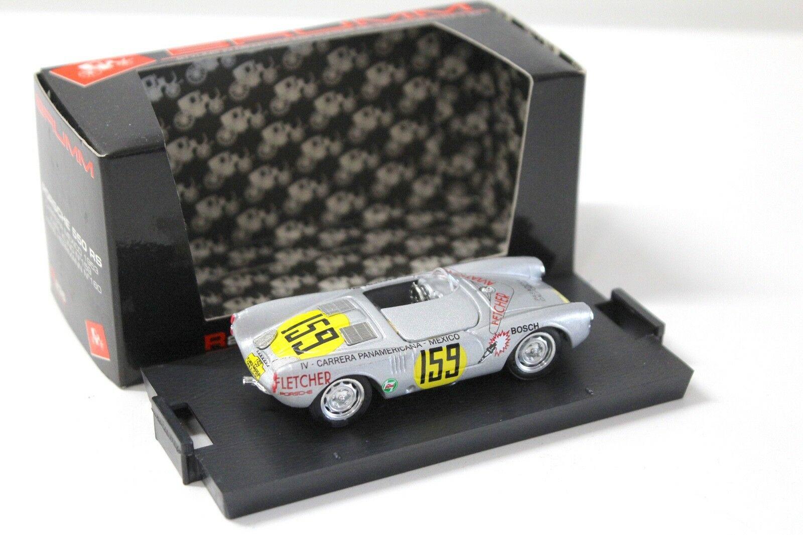 1:43 Brumm Porsche 550 RS Spyder Panamericana Mexico silver