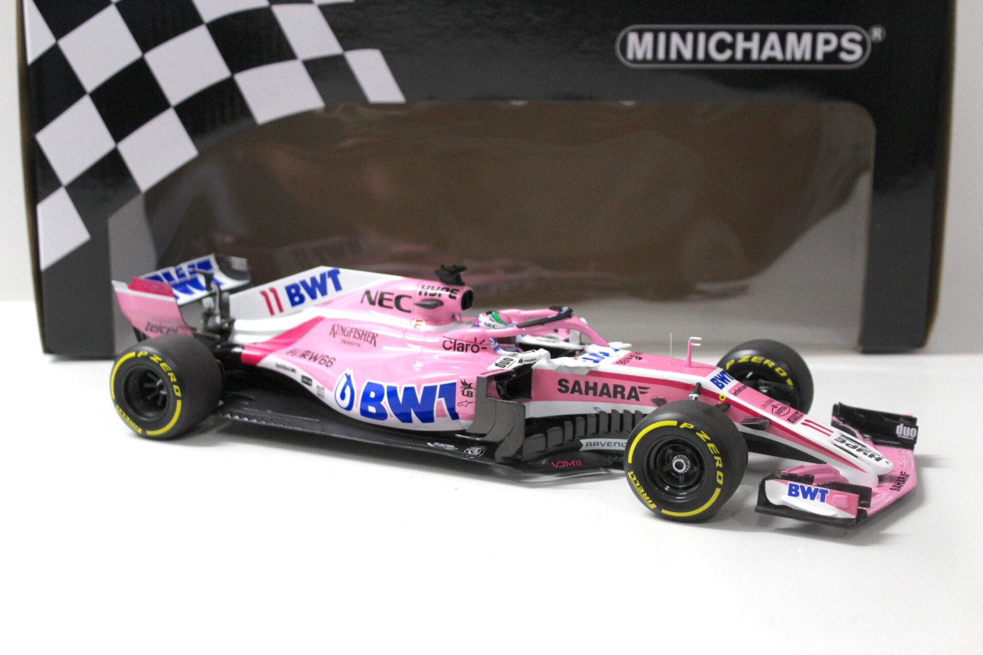 1:18 Minichamps Force India F1 Team Mercedes VJM11 Sergio Perez 2018