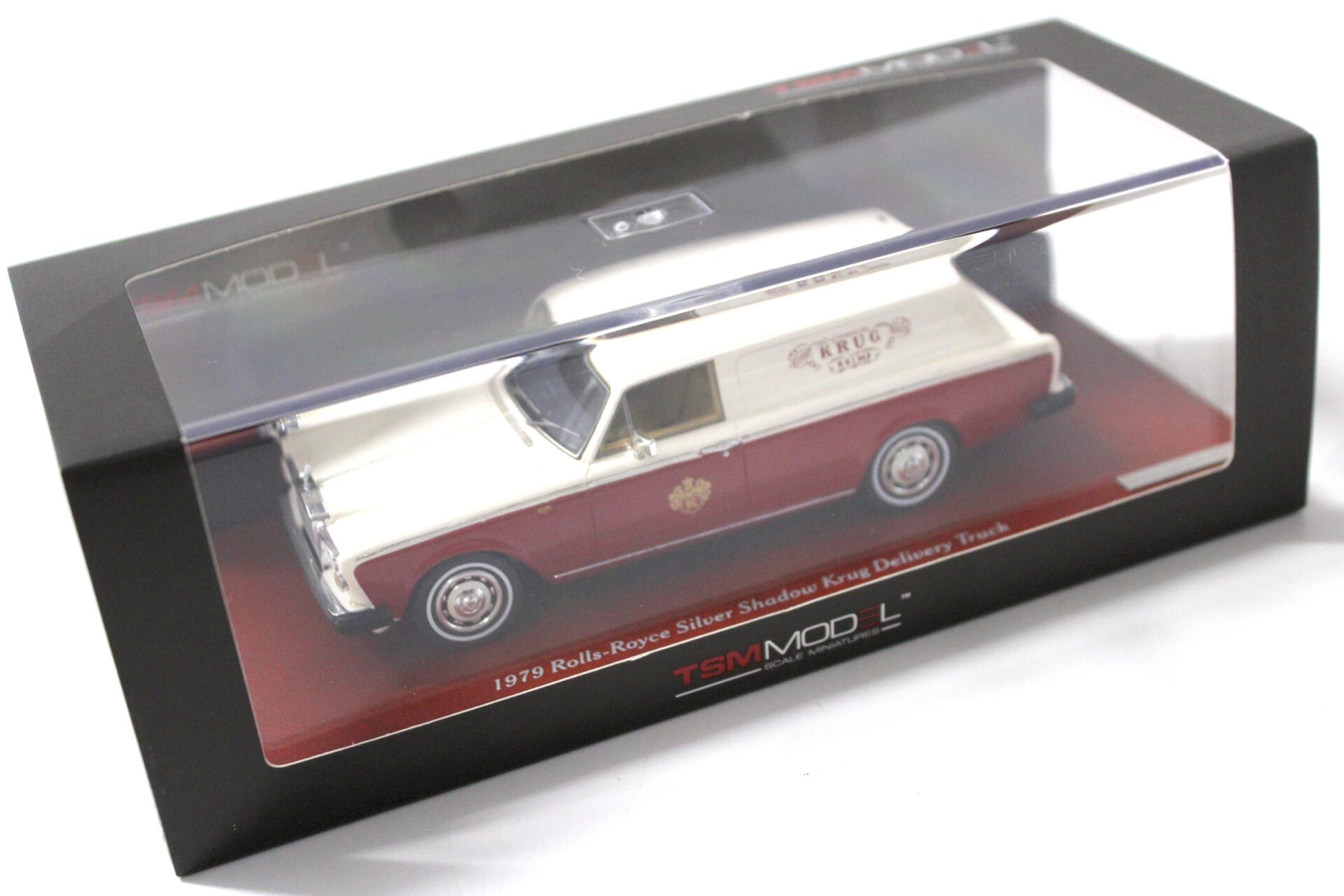 1:43 TSM True Scale 1979 Rolls Royce Silver Shadow Krug Delivery Van red/ white