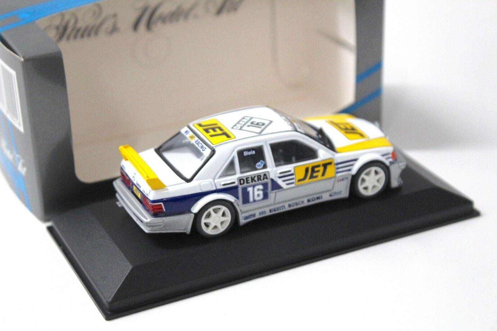 1:43 Minichamps Mercedes 190E Evo1 MS-Jet Biela #16