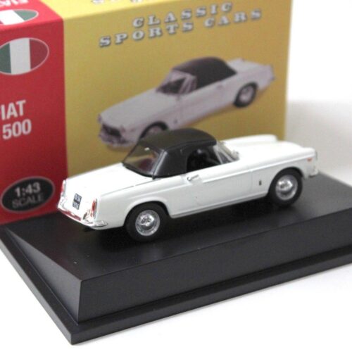 1:43 Atlas By Norev Fiat 1500 Cabriolet white Classic Sport Cars