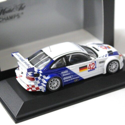 1:43 Minichamps BMW M3 GTR E46 ELMS Jarama #42 Letho white