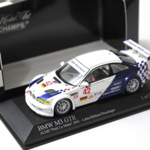 1:43 Minichamps BMW M3 GTR E46 ALMS Petit LM #42 Letho