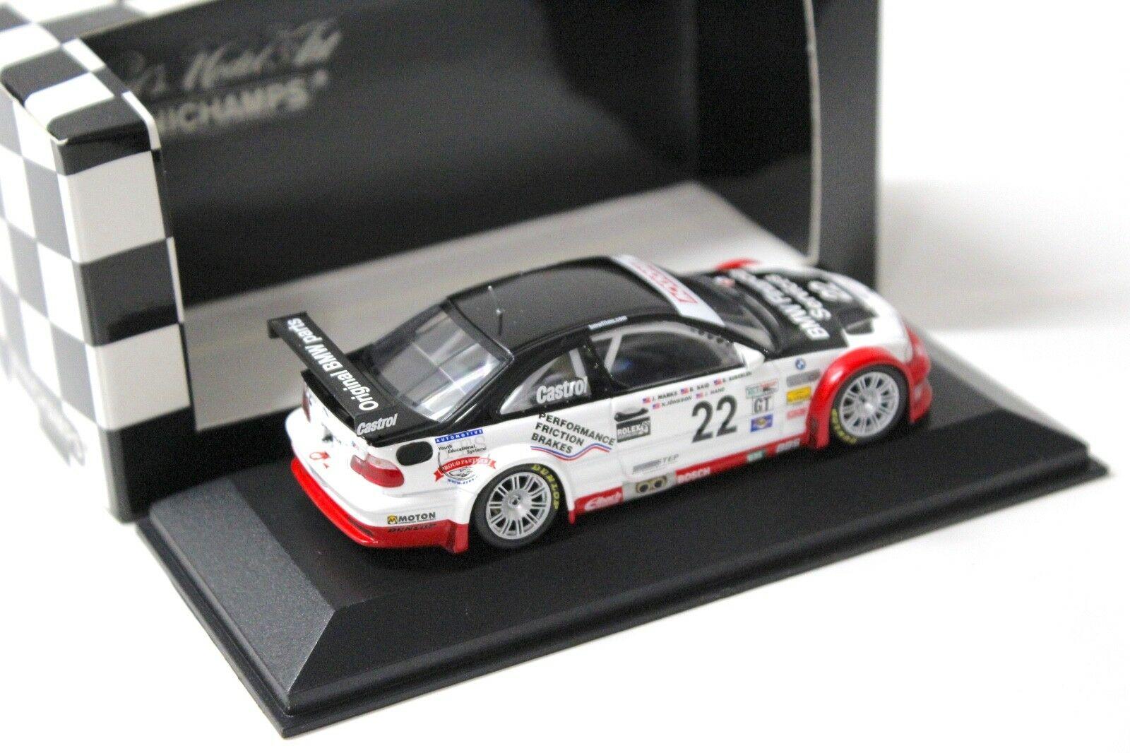1:43 Minichamps BMW M3 GTR ALMS 24h Daytona 2004 Said #22