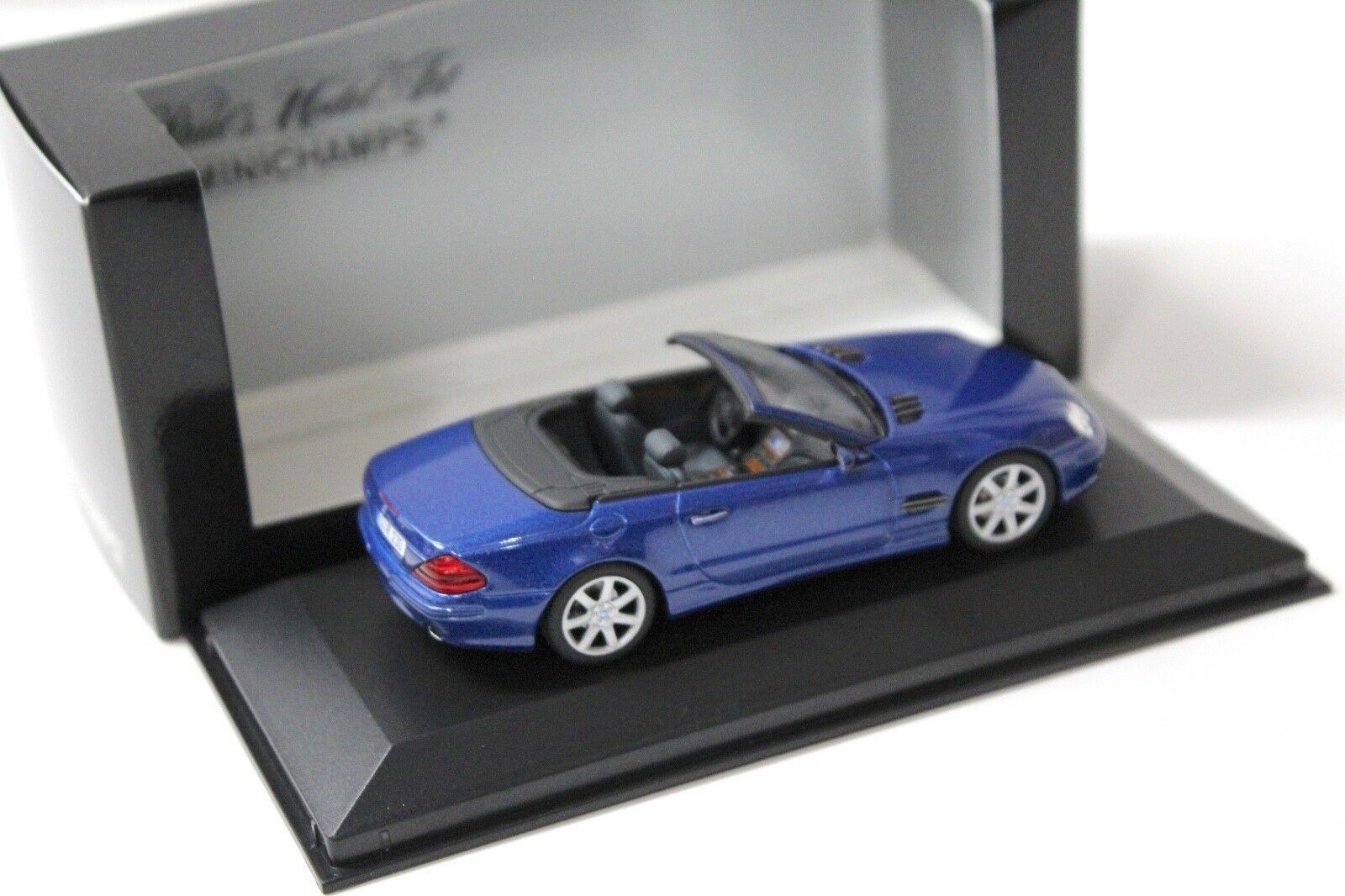 1:43 Minichamps Mercedes SL Convertible 2001 blue