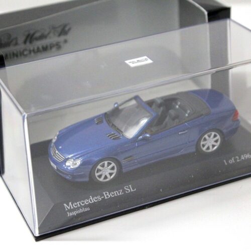 1:43 Minichamps Mercedes SL Convertible 2001 blue
