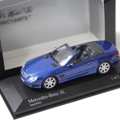 1:43 Minichamps Mercedes SL Convertible 2001 blue