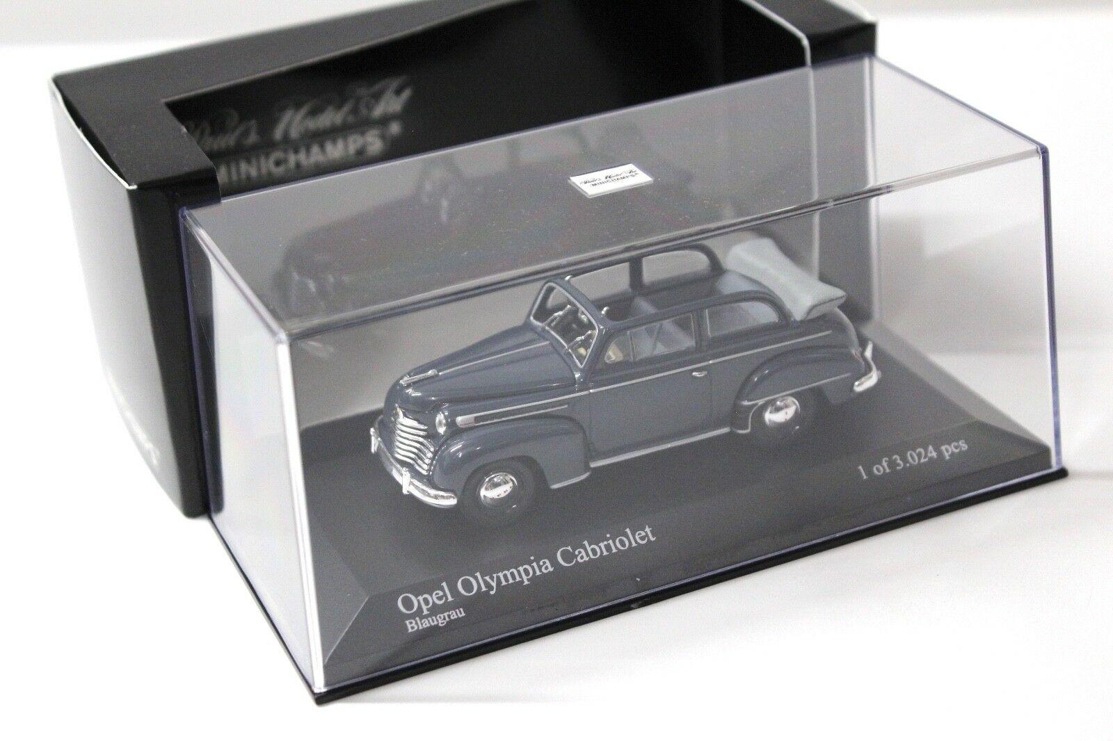 1:43 Minichamps Opel Olympia Cabriolet blue-grey