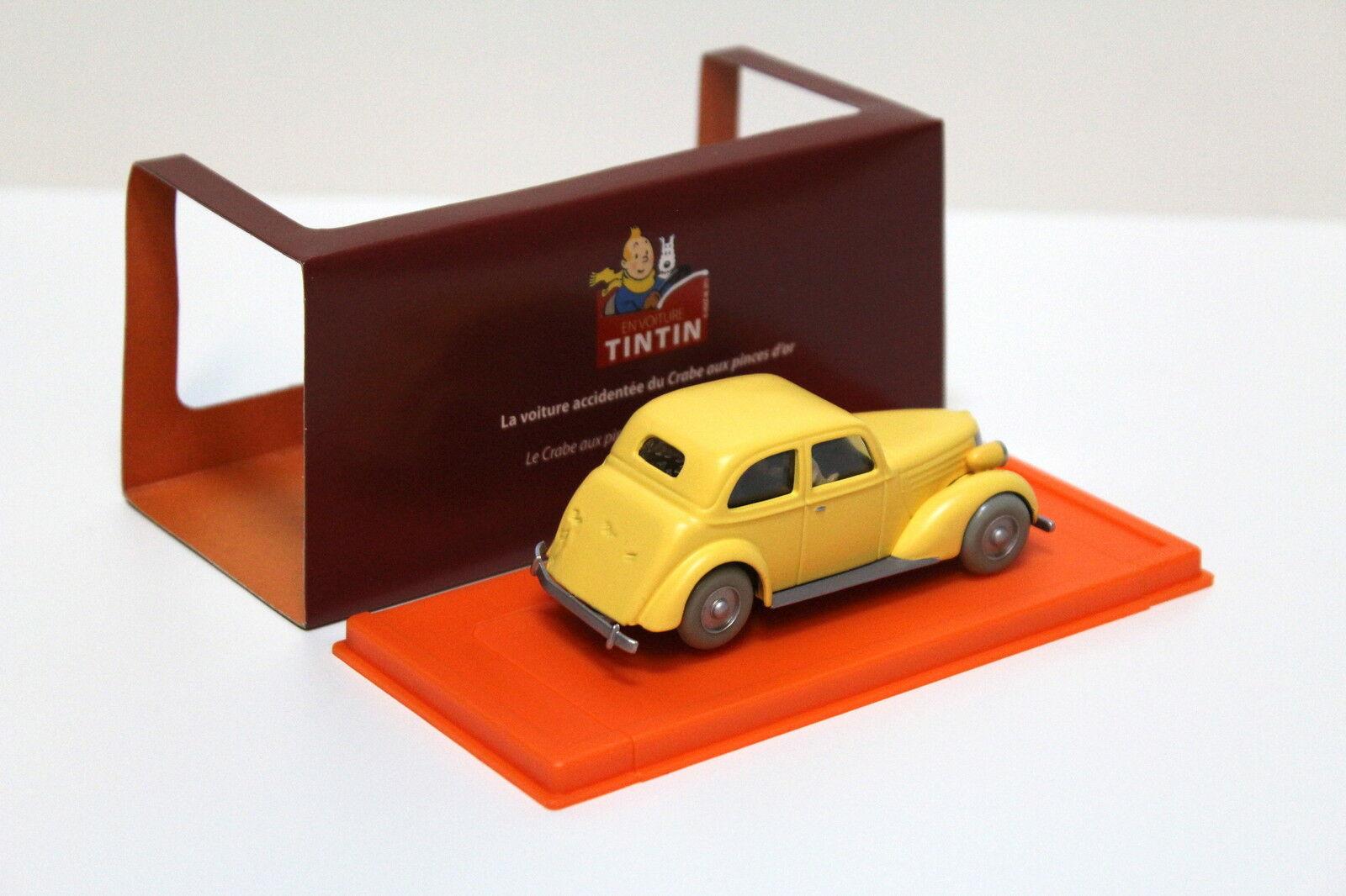 1:43 TINTIN Voiture Accidentee yellow "Tim und Struppi"