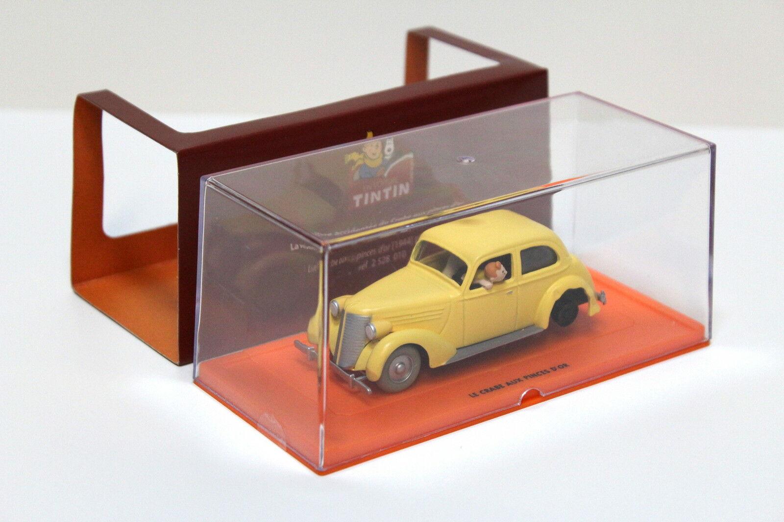 1:43 TINTIN Voiture Accidentee yellow "Tim und Struppi"