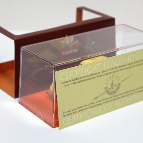 1:43 TINTIN Voiture Accidentee yellow "Tim und Struppi"