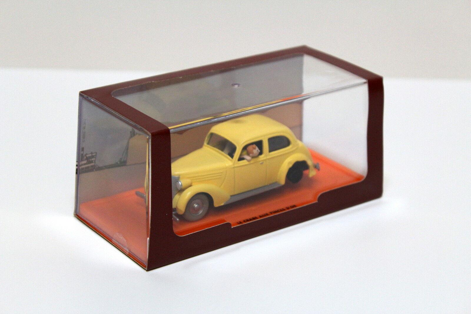 1:43 TINTIN Voiture Accidentee yellow "Tim und Struppi"