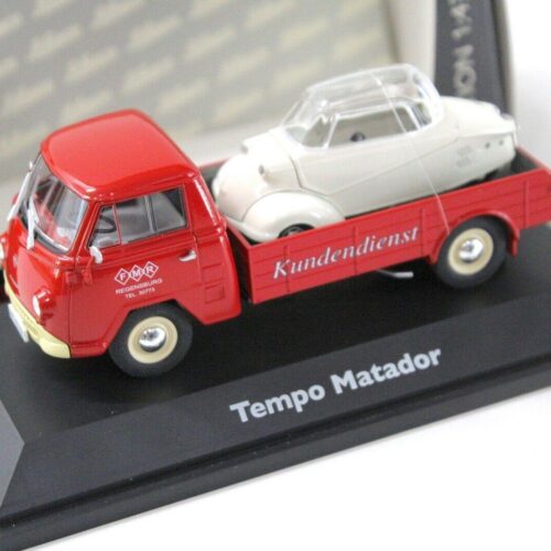 1:43 Schuco Tempo Matador Pritsche red Kundendienst Messerschmitt