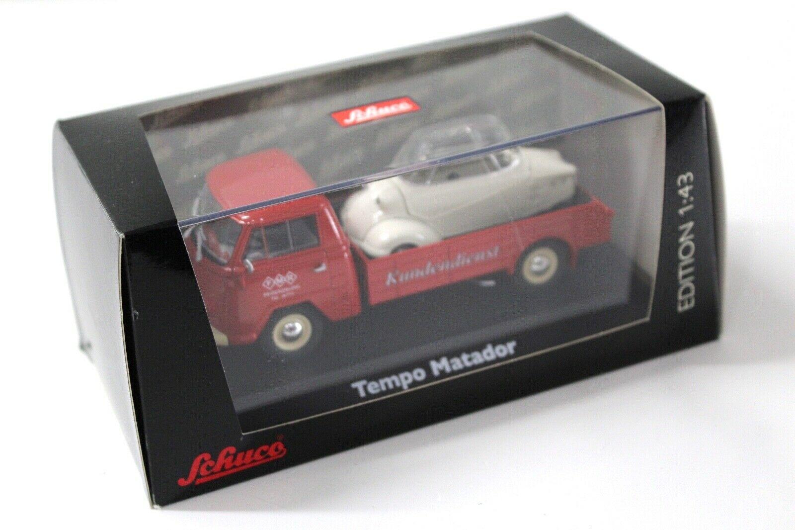 1:43 Schuco Tempo Matador Pritsche red Kundendienst Messerschmitt
