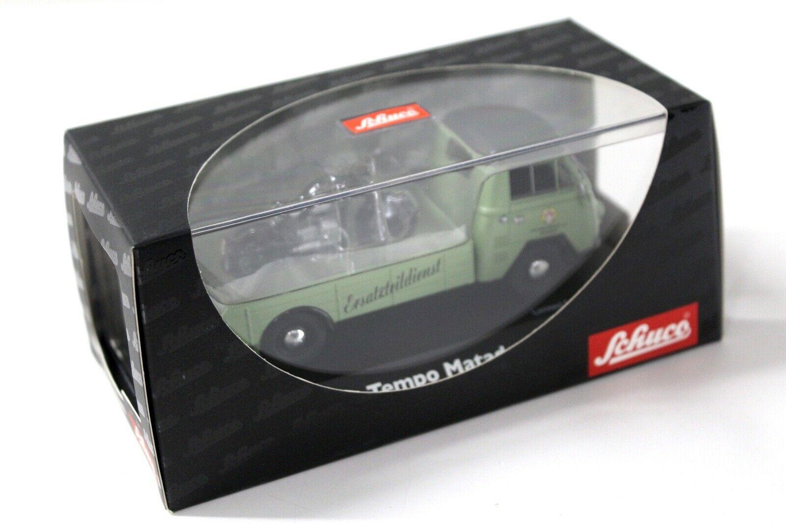 1:43 Schuco Tempo Matador Pritsche green Ersatzteildienst Victoria
