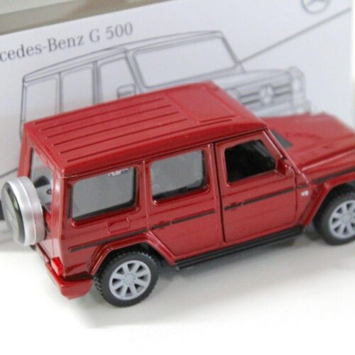 1:43 Maisto Mercedes G500 W463 Pullback red DEALER VERSION