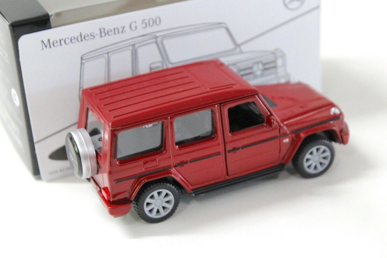 1:43 Maisto Mercedes G500 W463 Pullback red DEALER VERSION