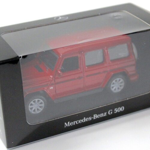 1:43 Maisto Mercedes G500 W463 Pullback red DEALER VERSION