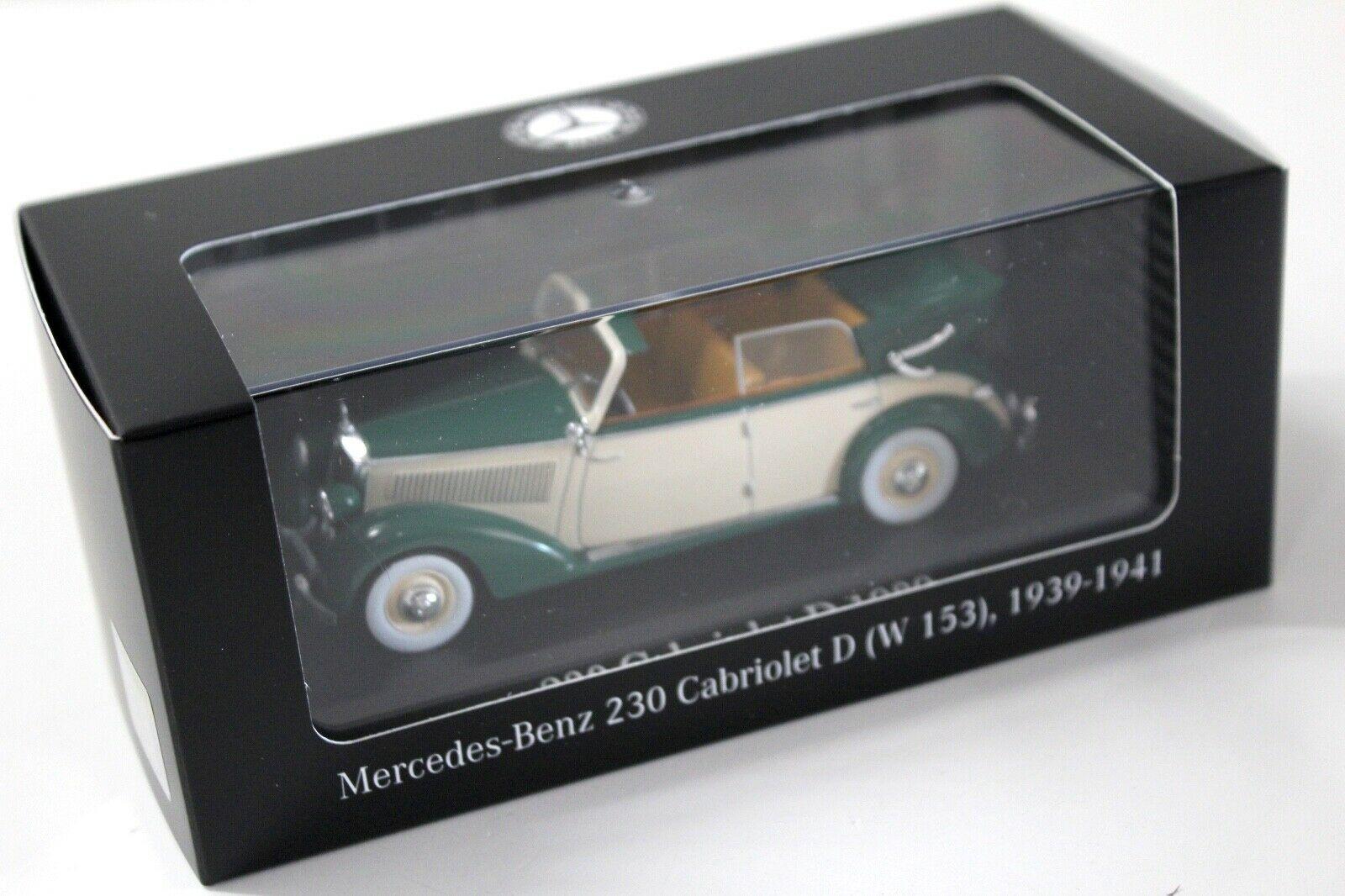 1:43 Premium Collectibles Mercedes 230 Cabrio D green DEALER VERSION