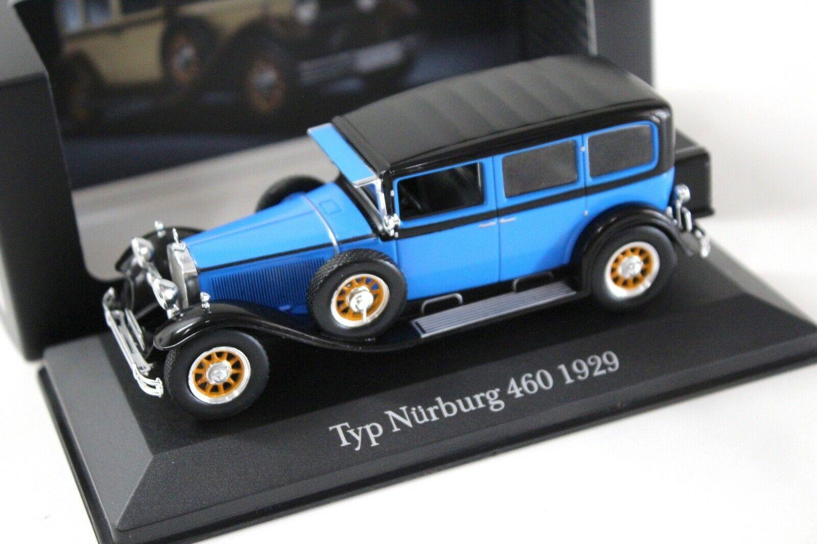 1:43 Premium Collectibles Mercedes 460 Nürburg blue DEALER VERSION