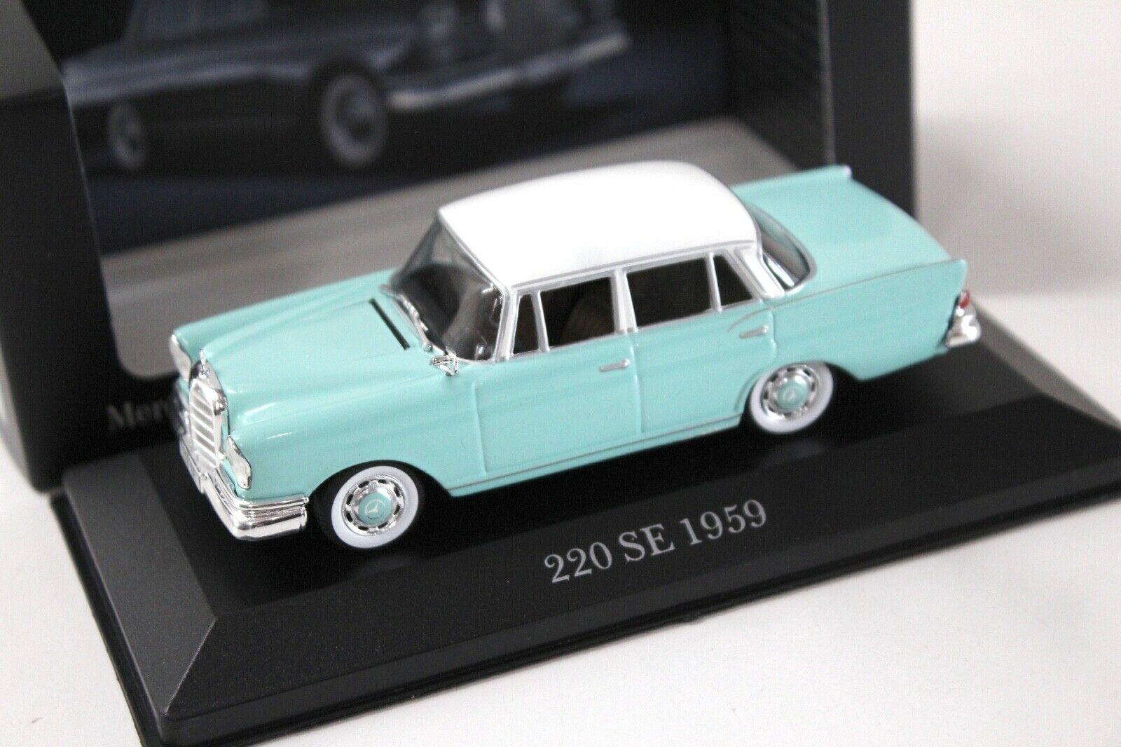 1:43 Premium Collectibles Mercedes 220SE Heckflosse green DEALER VERSION
