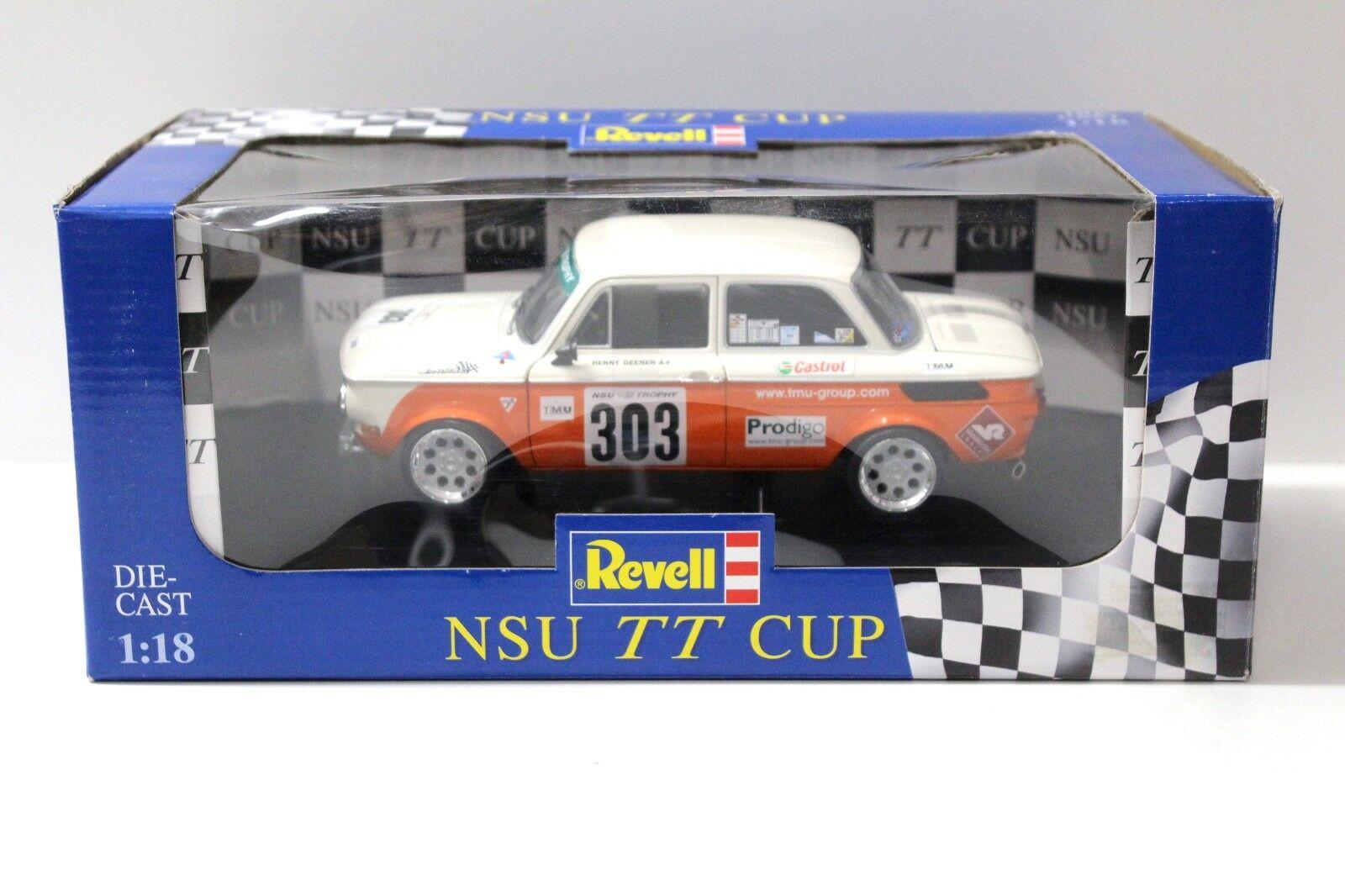 1:18 Revell NSU TT CUP beige/orange #303 H.Geenen