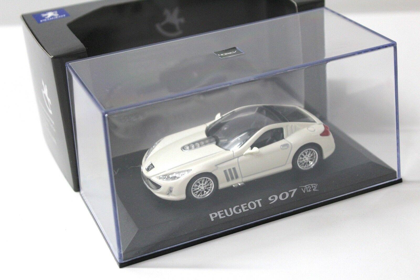 1:43 Norev Peugeot 907 V12 Concept TOY FAIR 2006 white