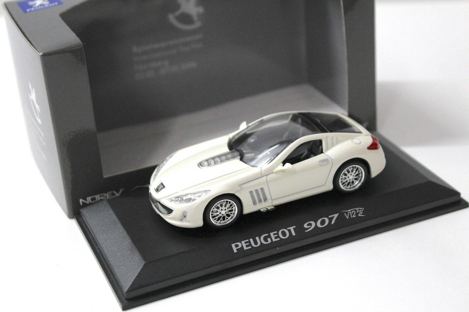 1:43 Norev Peugeot 907 V12 Concept TOY FAIR 2006 white