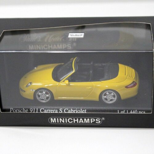 1:43 Minichamps Porsche 911 997 Carrera S Cabriolet yellow