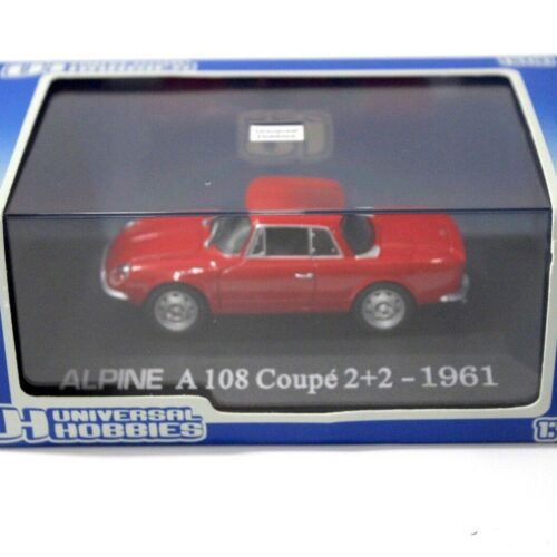 1:43 UH Universal Hobbies Alpine A108 Coupe 2+2 1961 red