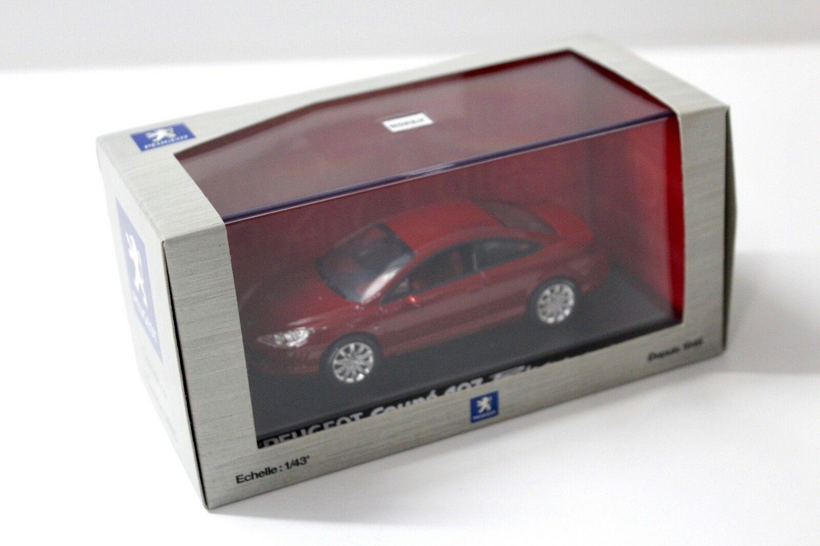 1:43 Norev Peugeot 407 Coupe Prologue Concept Geneve red