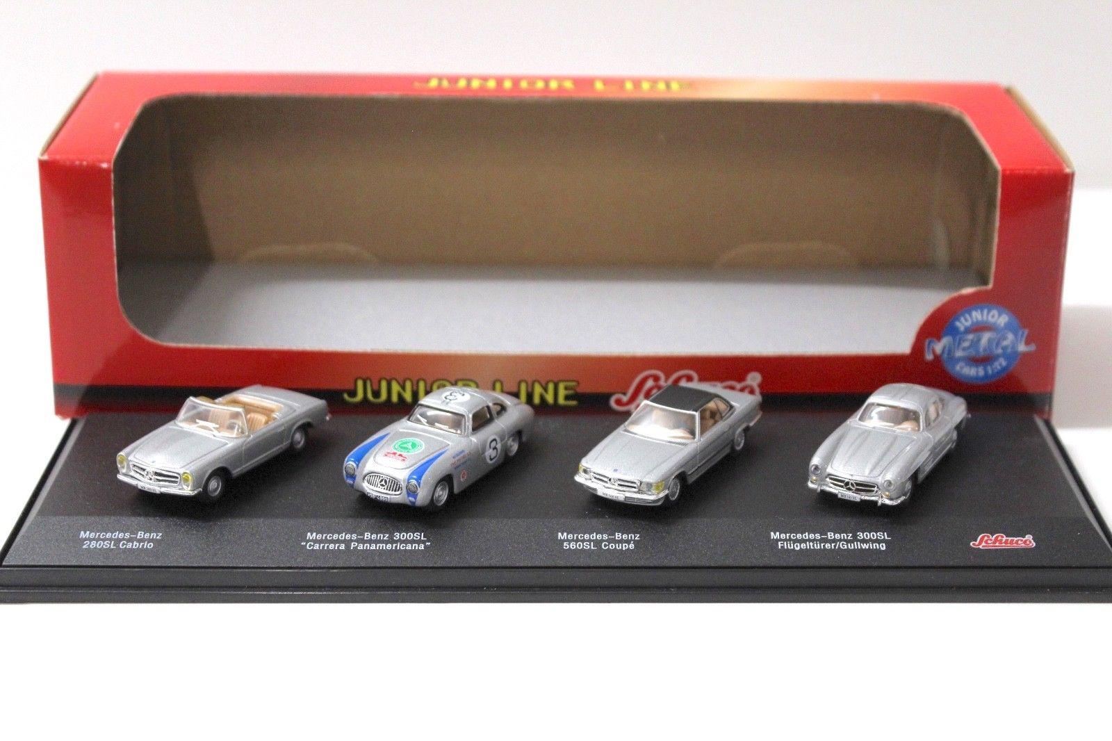 1:72 Schuco Junior Mercedes Classic SET 4 pcs. silver