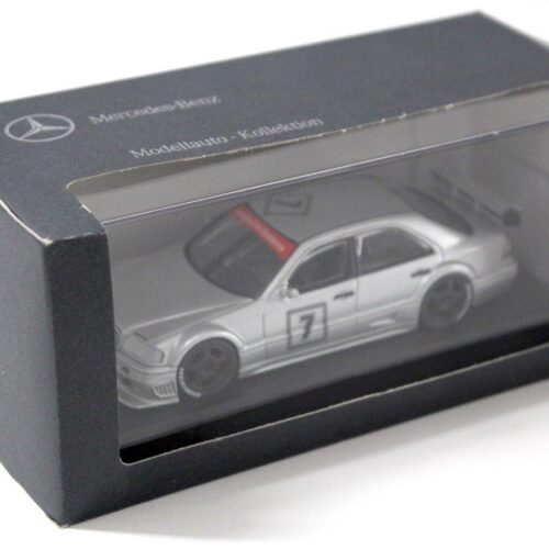 1:43 Minichamps Mercedes C-Klasse Testcar #7 silver DEALER VERSION