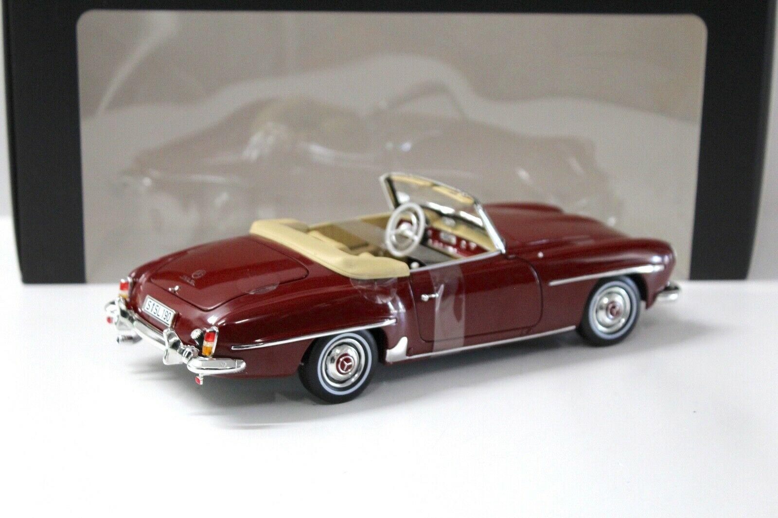 1:18 Norev Mercedes 190SL Cabrio W121 red DEALER VERSION