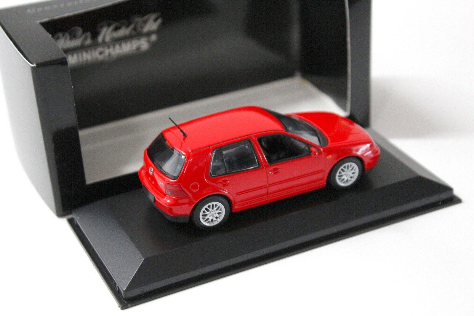 1:43 Minichamps VW Golf 4 IV GTI 5-Türer red DEALER VERSION