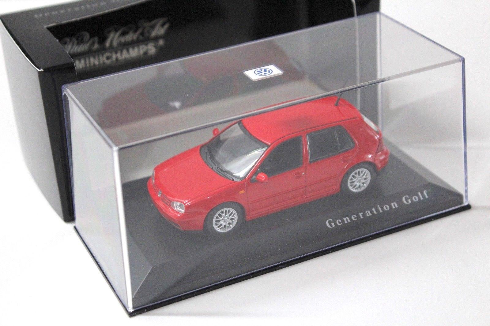 1:43 Minichamps VW Golf 4 IV GTI 5-Türer red DEALER VERSION
