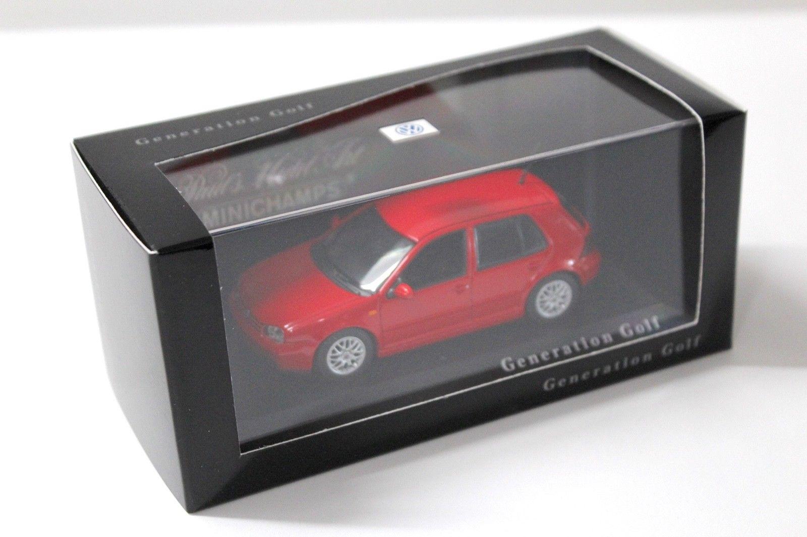 1:43 Minichamps VW Golf 4 IV GTI 5-Türer red DEALER VERSION
