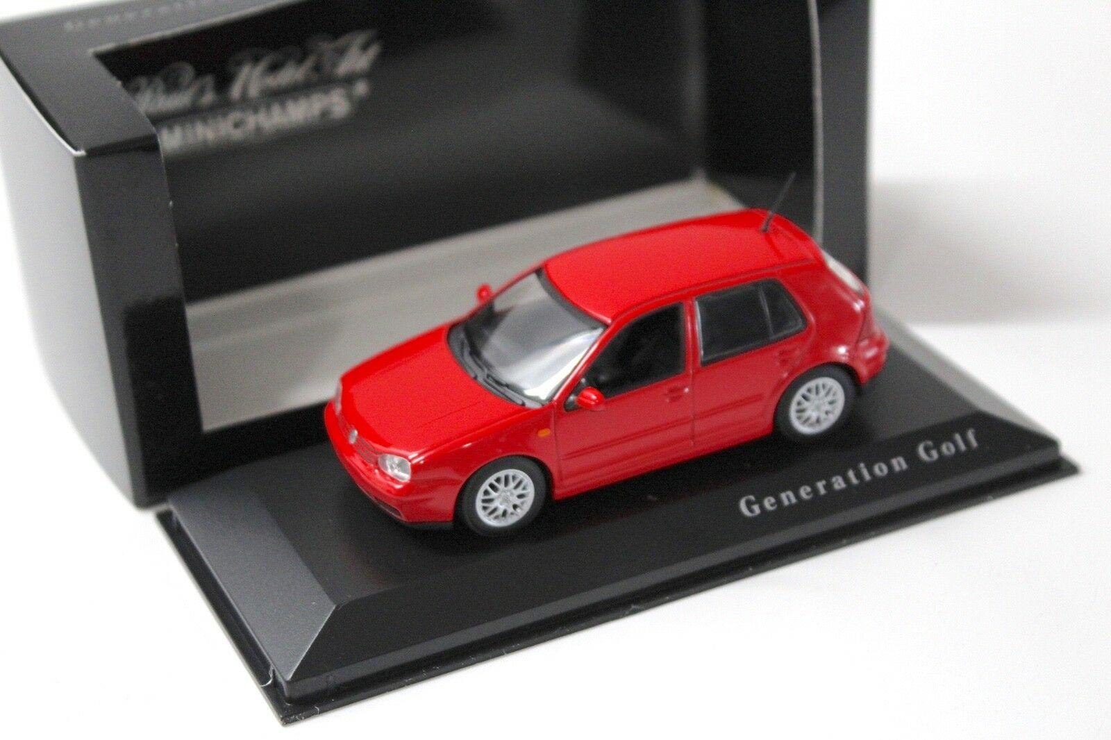 1:43 Minichamps VW Golf 4 IV GTI 5-Türer red DEALER VERSION