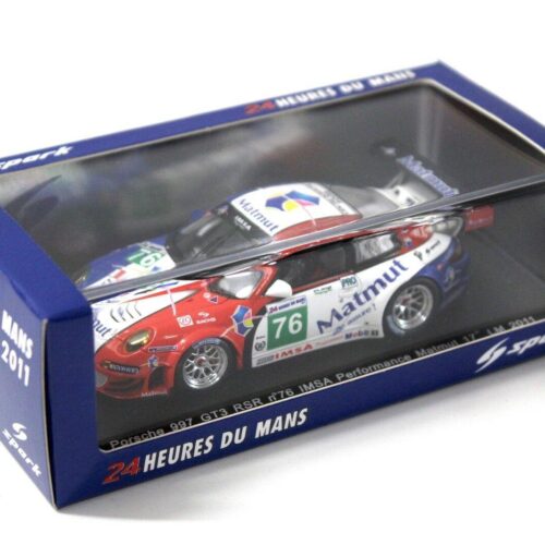 1:43 Spark Porsche 911 997 GT3 RSR #76 IMSA Matmut LM 2011