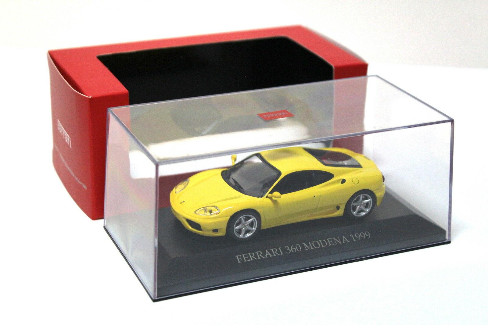 1:43 IXO Ferrari 360 Modena 1999 yellow DEALER VERSION