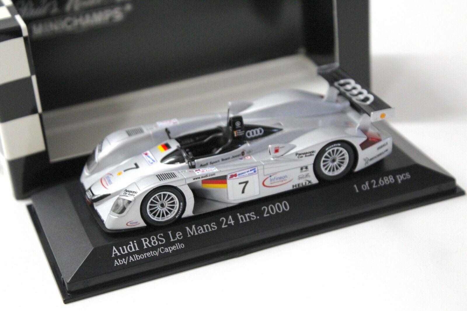 1:43 Minichamps Audi R8S Le Mans 24hrs. 2000 ABT #7
