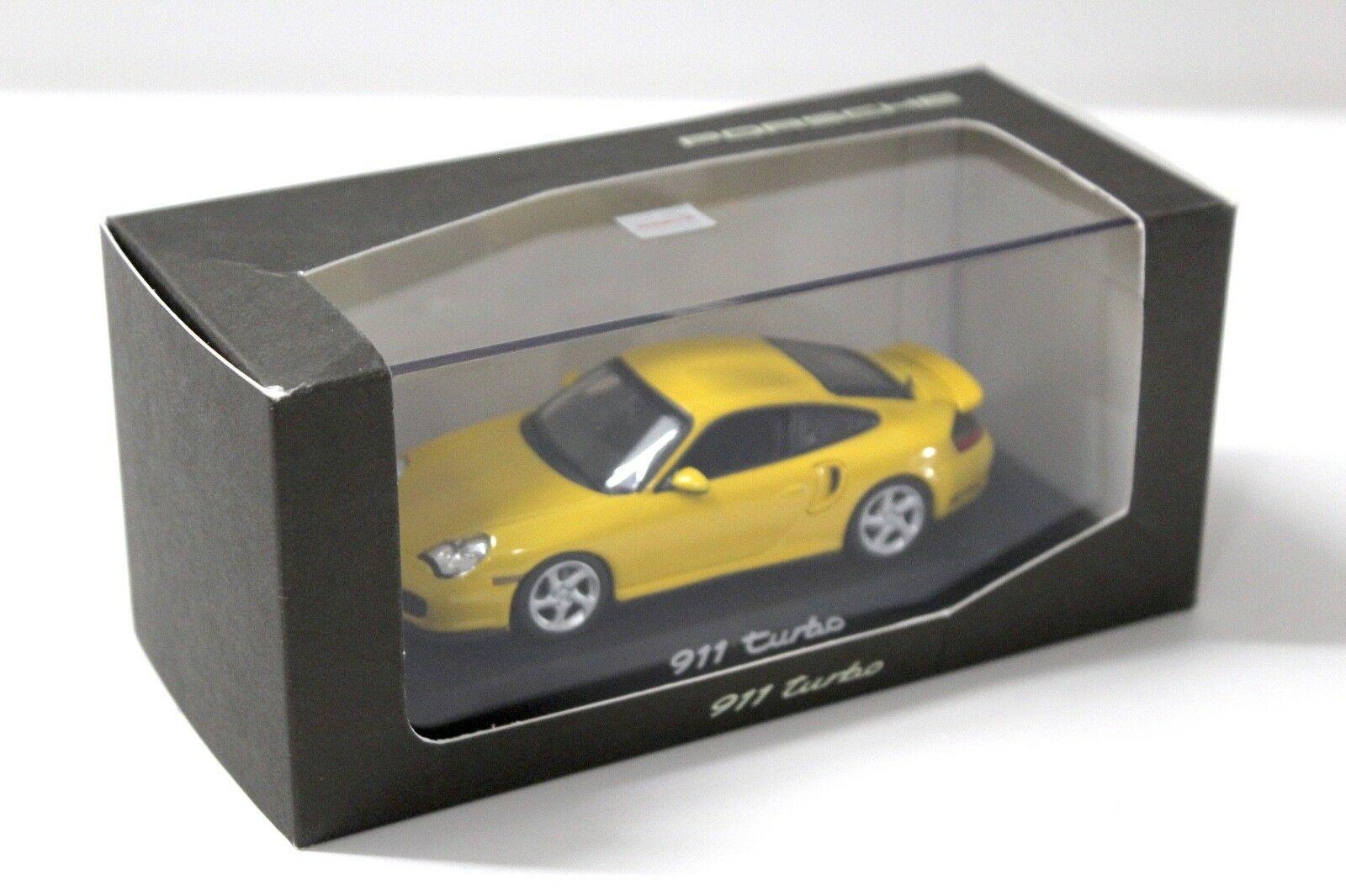 1:43 Minichamps Porsche 911 996 Turbo yellow DEALER VERSION