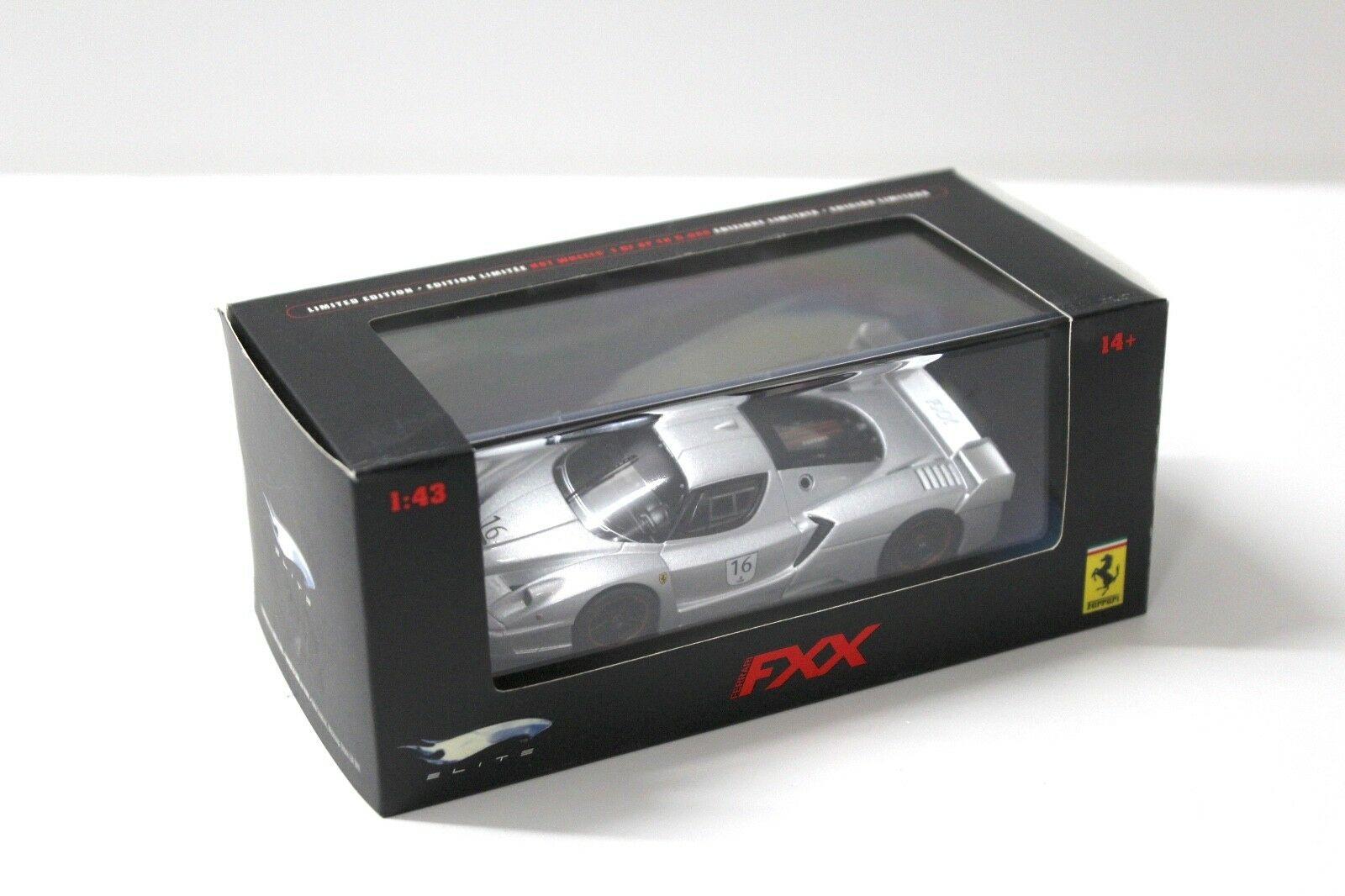 1:43 Hot Wheels Elite Ferrari FXX silver #16