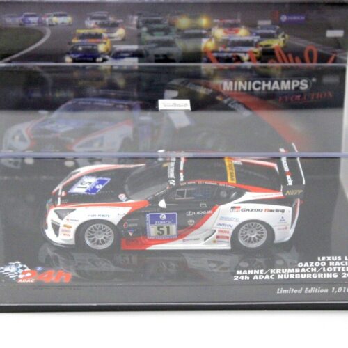 1:43 Minichamps Lexus LFA GAZOO 24h ADAC Hahne #51