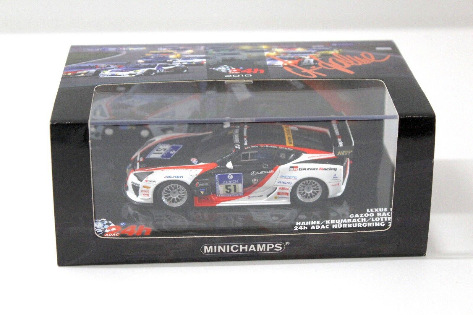 1:43 Minichamps Lexus LFA GAZOO 24h ADAC Hahne #51