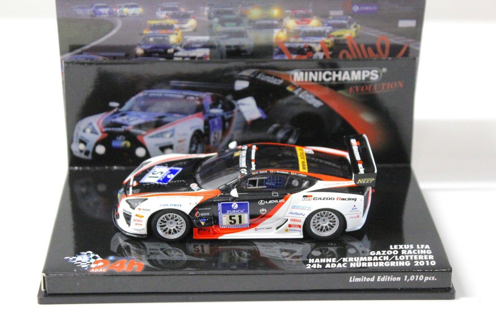 1:43 Minichamps Lexus LFA GAZOO 24h ADAC Hahne #51