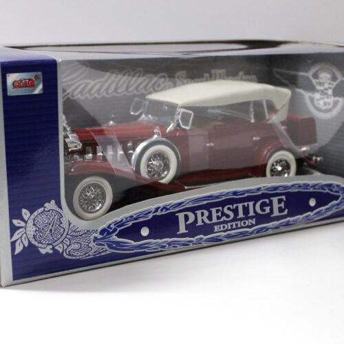1:18 Anson 1932 Cadillac Sport Phaeton dark red/ beige roof