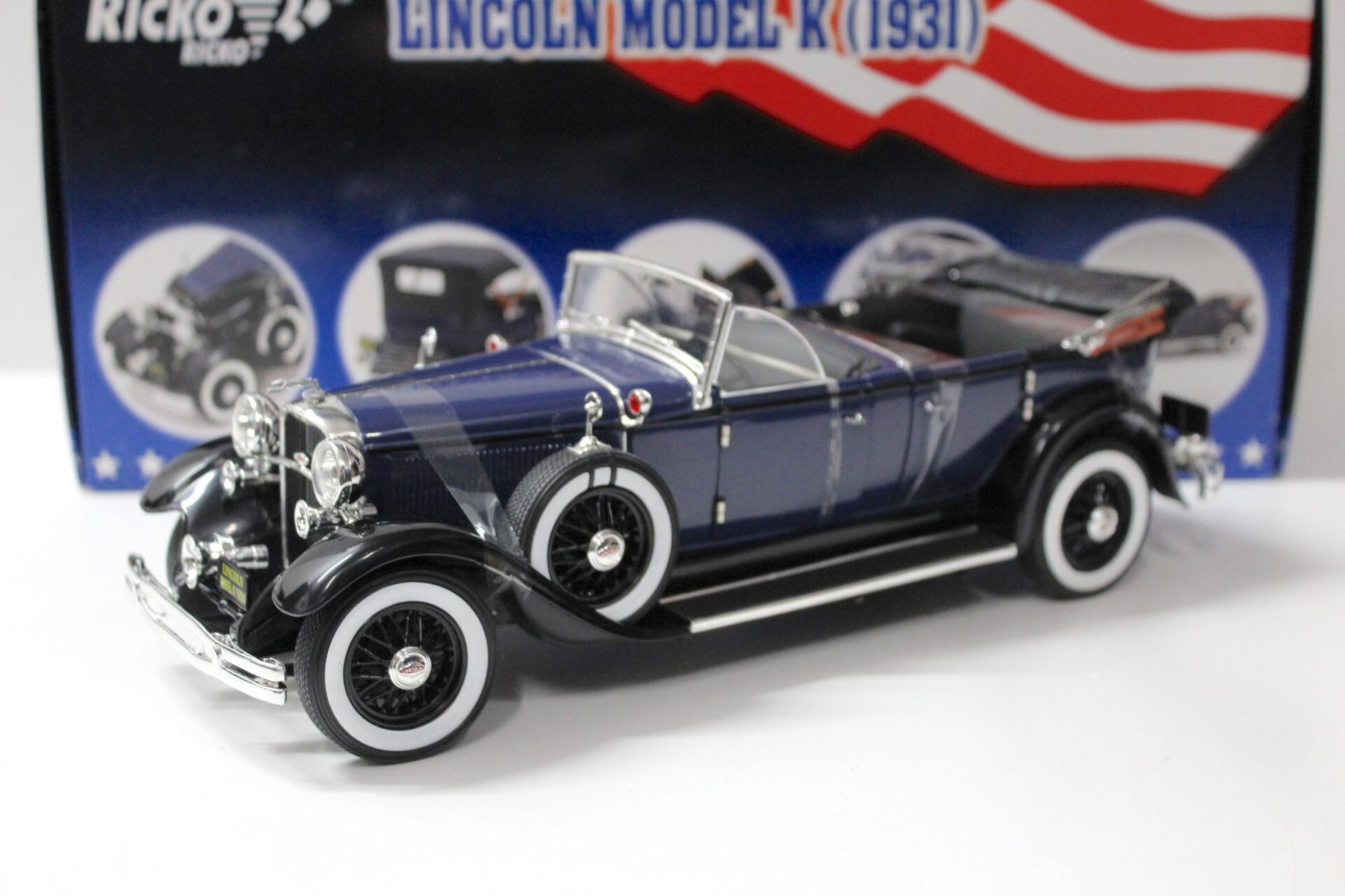 1:18 Ricko Lincoln Model K 1931 dark blue